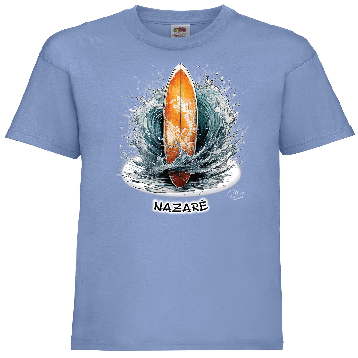 T-shirt Fruit of the Loom Kids Prancha Nazaré
