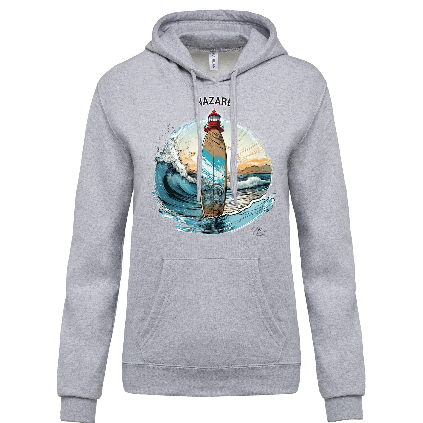 Sweatshirt Kariban com Capuz Sol Nazaré