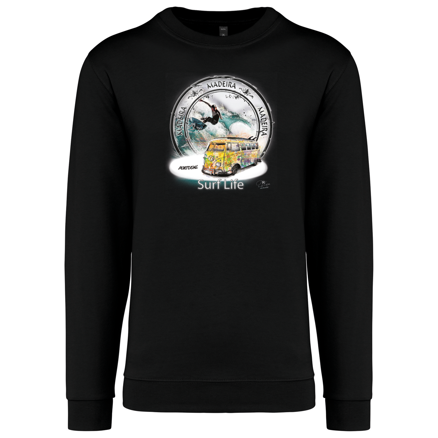 Sweatshirt Kariban sem Capuz Surf Life Ilha da Madeira