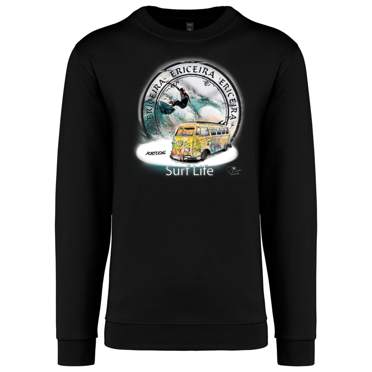Sweatshirt Kariban sem Capuz Surf Life Ericeira