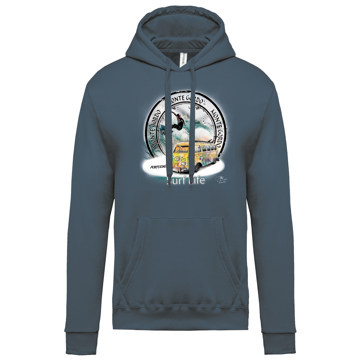 Sweatshirt Kariban com Capuz Surf Life Monte Gordo