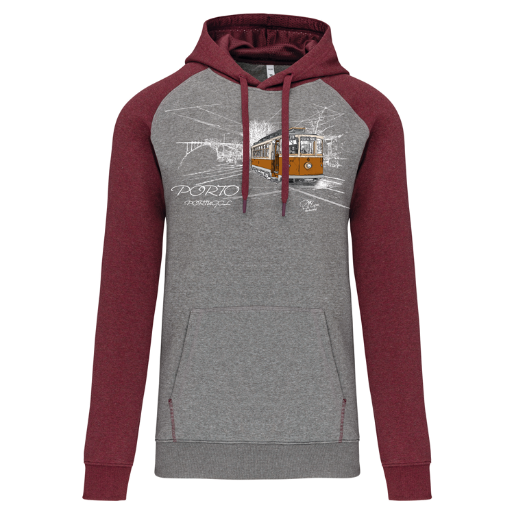 Sweatshirt Bicolor com capuz Carmo