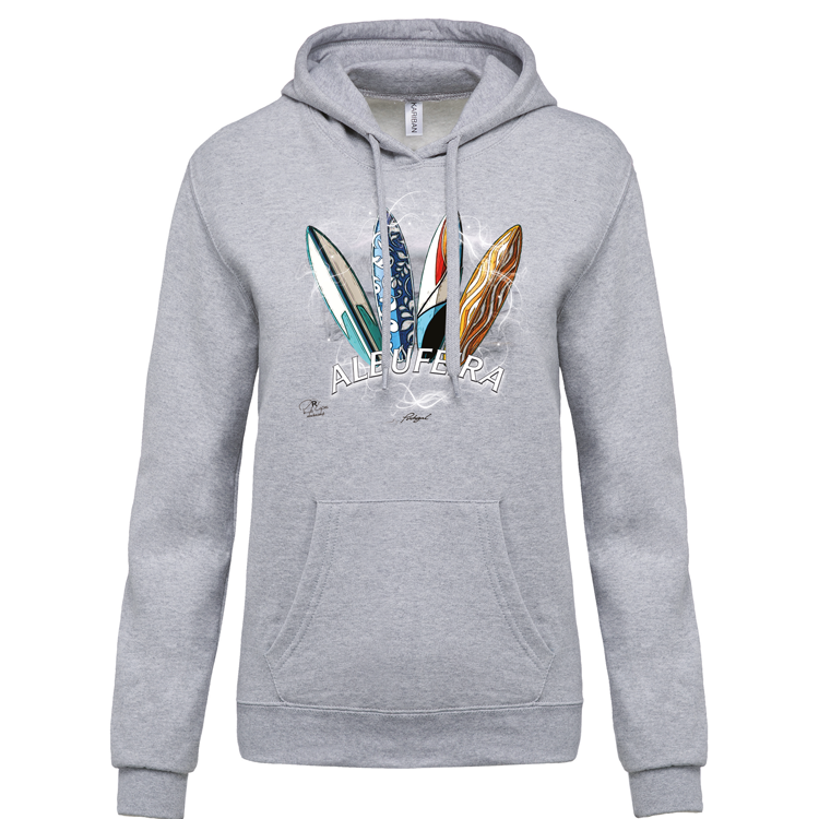 Sweatshirt Kariban com Capuz Surfboards Albufeira