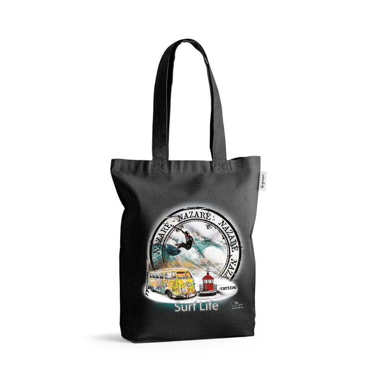 Sacos de Algodão Ecológico 220g Surf Life Nazaré