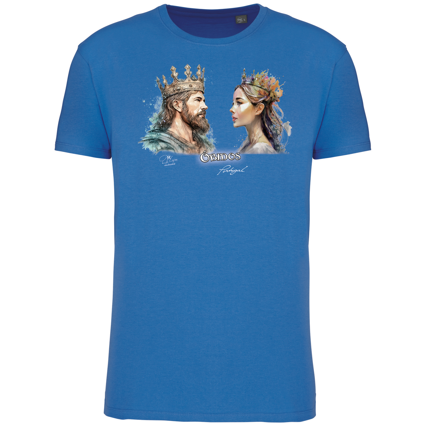 T-Shirt Algodão Biológico King and Queen Óbidos