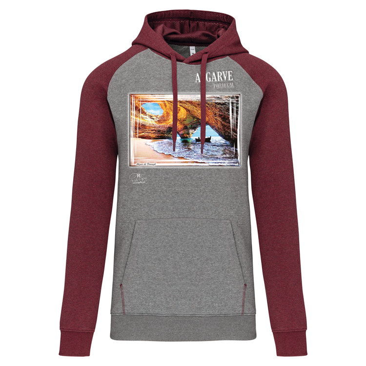 Sweatshirt Bicolor com capuz Algar de Benagil