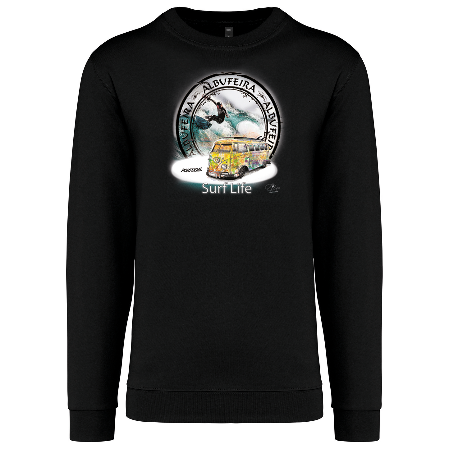 Sweatshirt Kariban sem Capuz Surf Life Albufeira