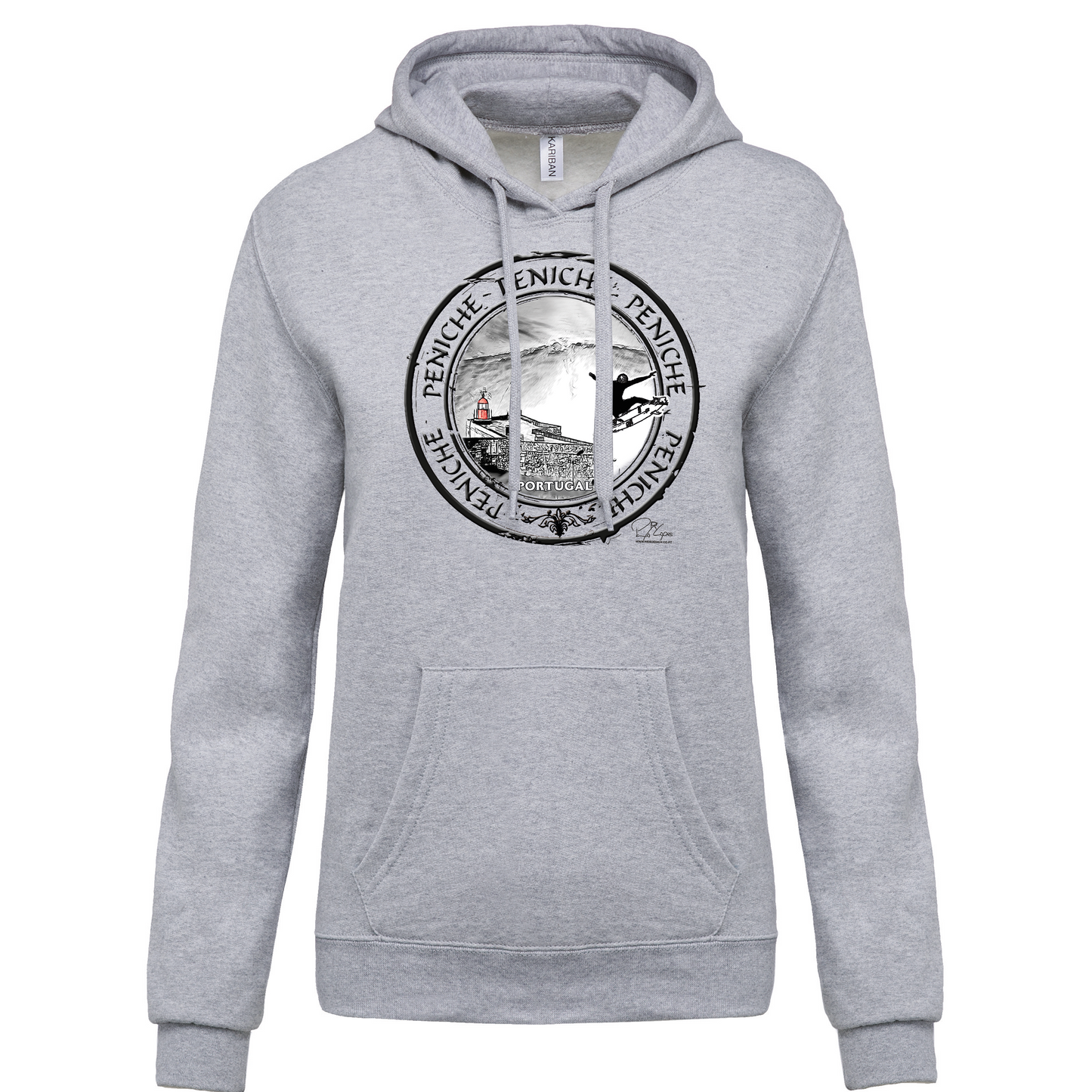 Sweatshirt Kariban com Capuz Selo Peniche