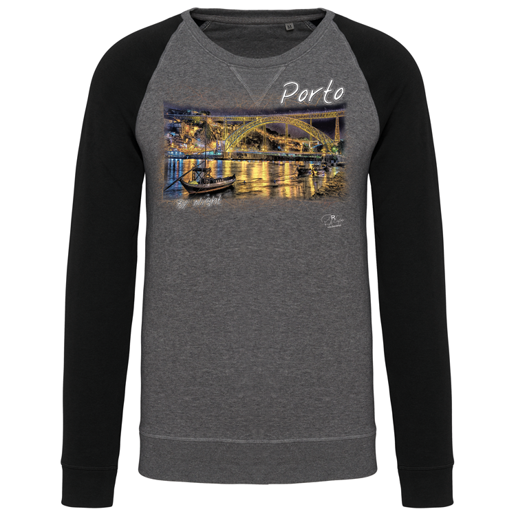Sweatshirt Bicolor sem capuz Porto by Night