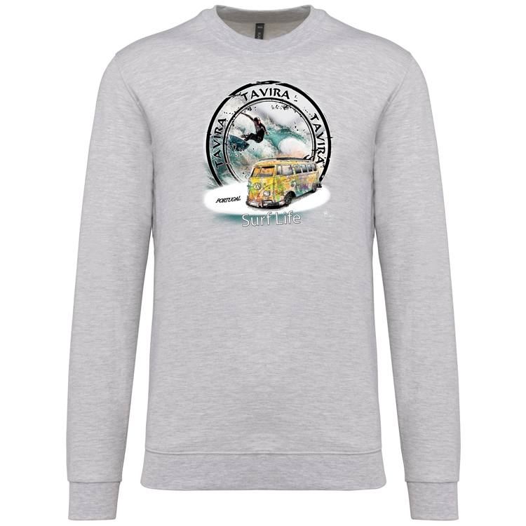 Sweatshirt Kariban sem Capuz Surf Life Tavira