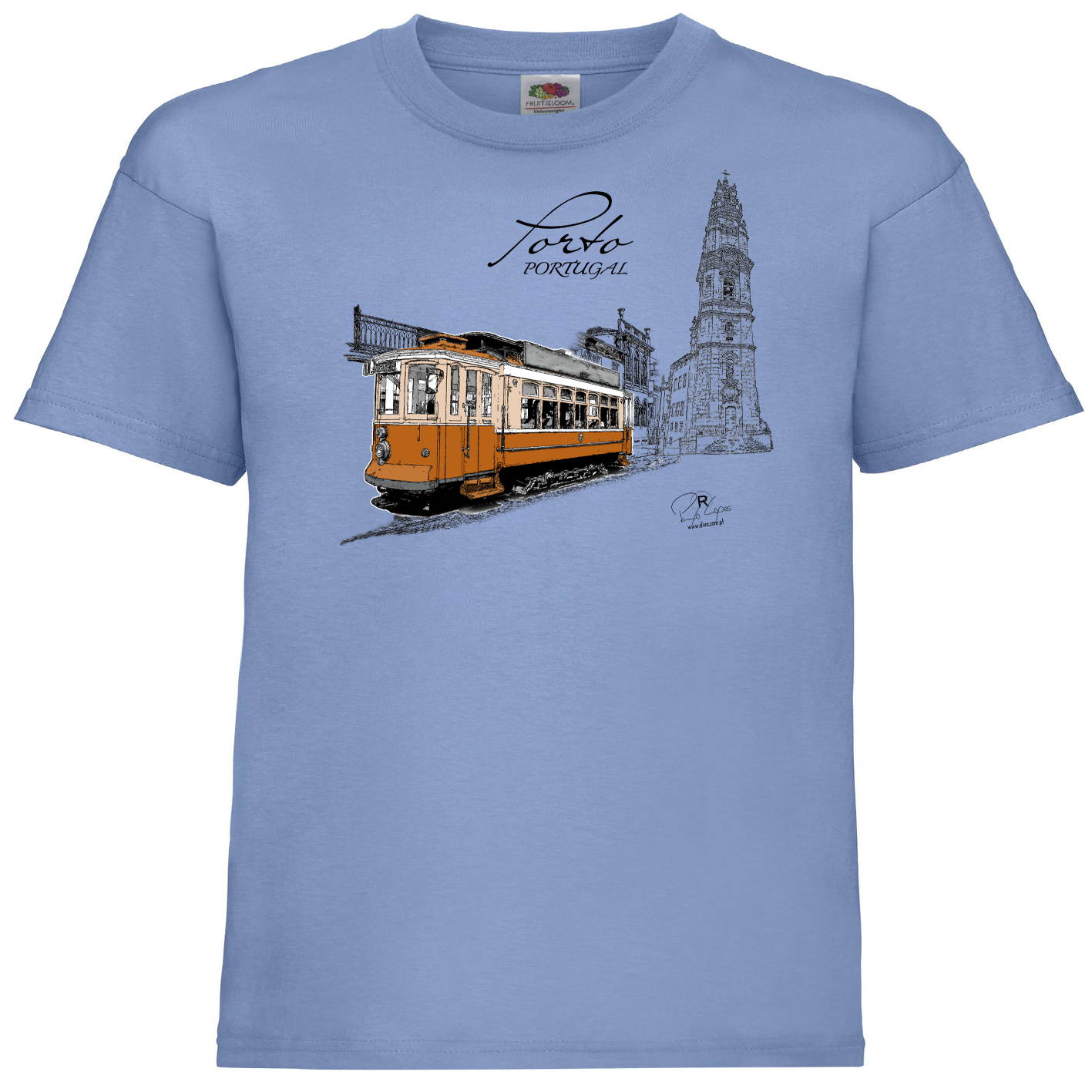 T-shirt Fruit of the Loom Kids Clérigos