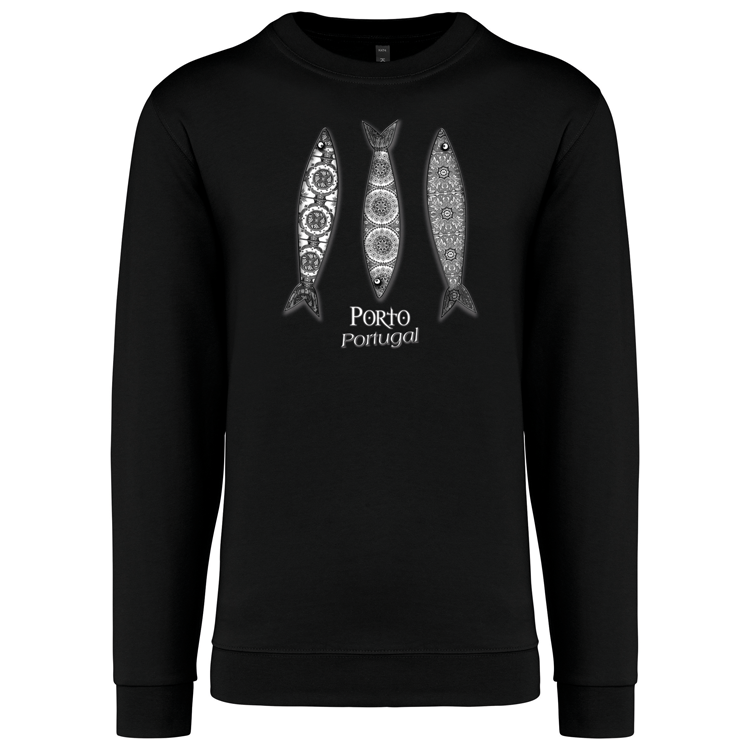 Sweatshirt Kariban sem Capuz 3 Sardinhas Porto