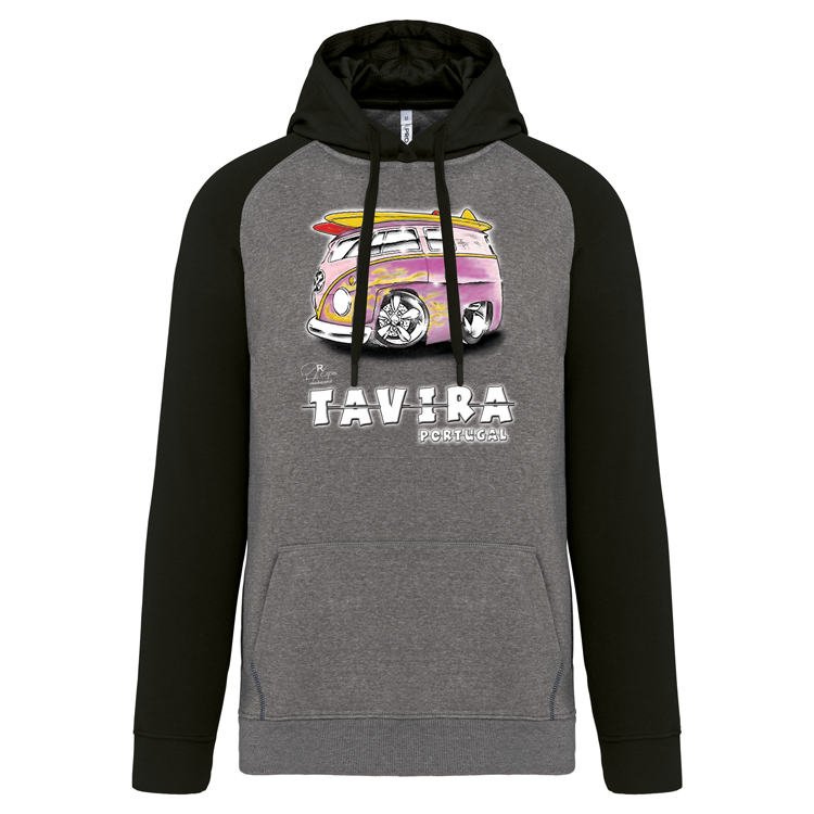 Sweatshirt Bicolor com capuz Gorduxinha Tavira