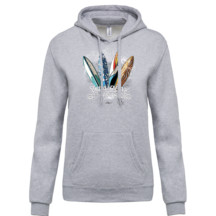 Sweatshirt Kariban com Capuz Surfboards Vila Real Stº António