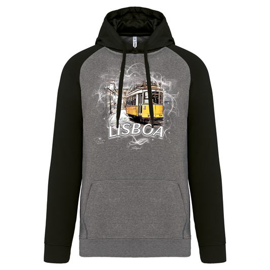 Sweatshirt Bicolor com capuz Carreira 28