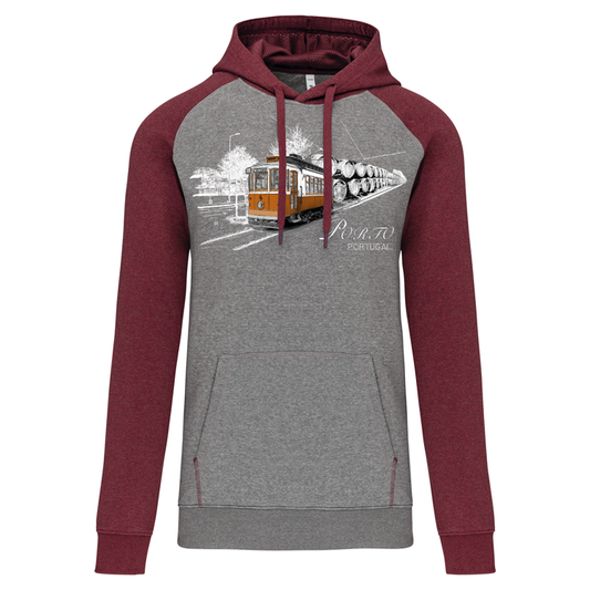 Sweatshirt Bicolor com capuz Pipas