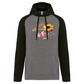 Sweatshirt Bicolor com capuz Madeira Flowers