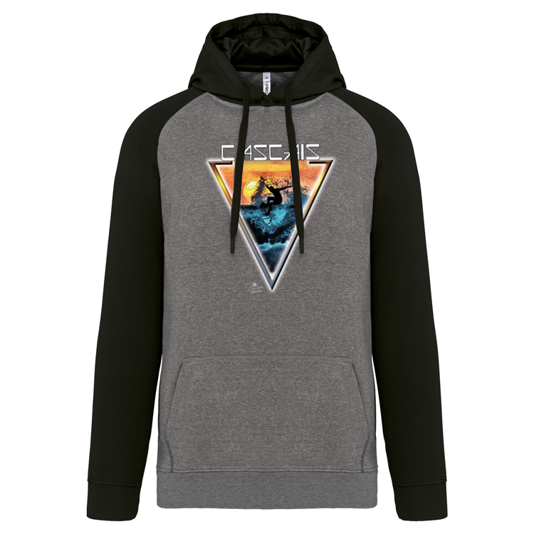 Sweatshirt Bicolor com capuz Sunset Cascais