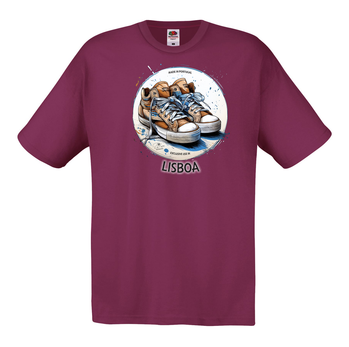 T-shirt Fruit of the Loom, Original 145g, Exclusive Lisboa