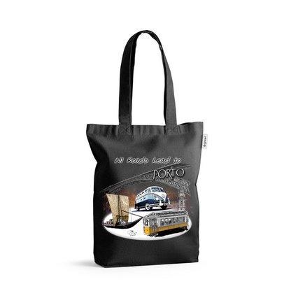 Sacos de Algodão Ecológico 220g All Roads Lead to Porto