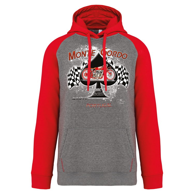 Sweatshirt Bicolor com capuz Monte Gordo Motorcycle Show