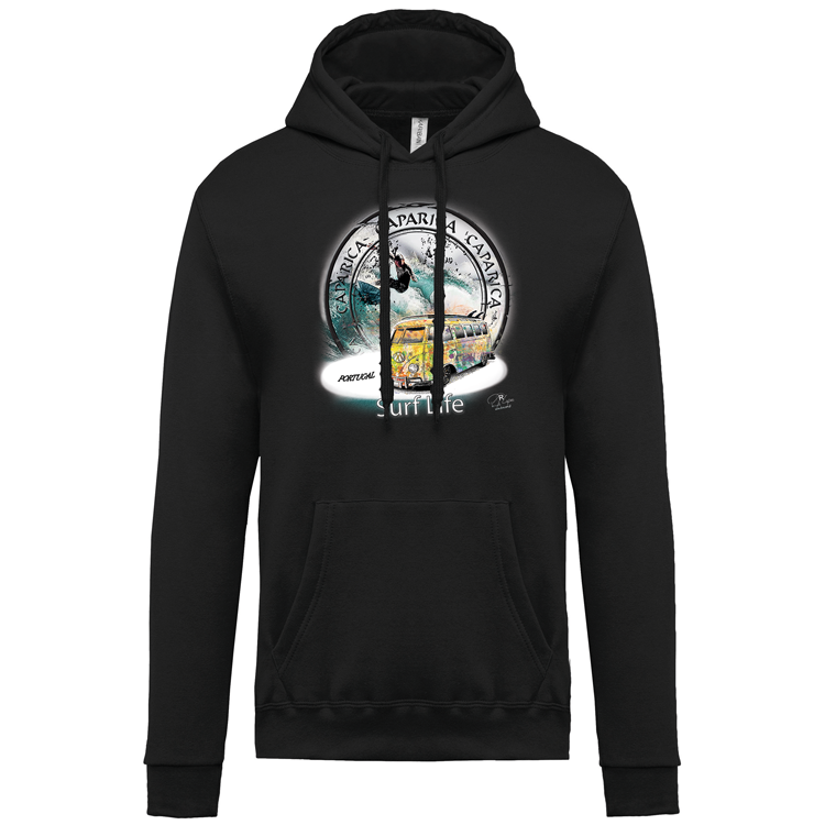 Sweatshirt Kariban com Capuz Surf Life Caparica