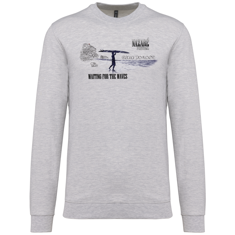 Sweatshirt Kariban sem Capuz Praia do Norte