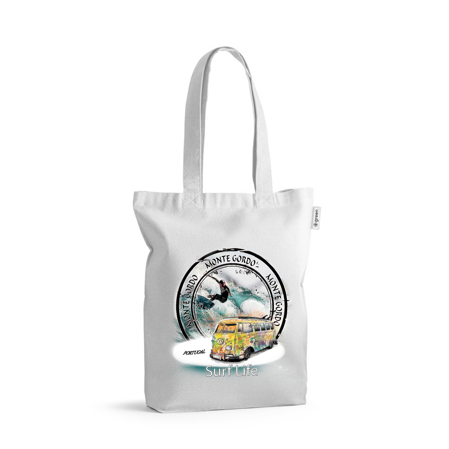 Sacos de Algodão Ecológico 220g Surf Life Monte Gordo