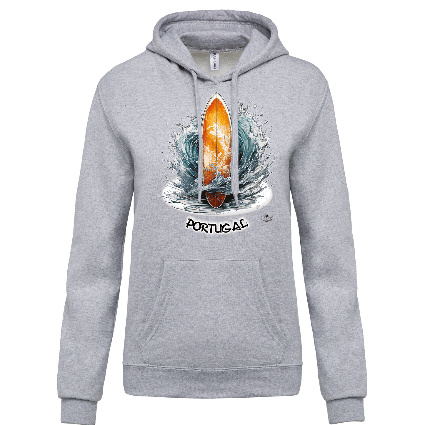 Sweatshirt Kariban com Capuz Prancha Portugal