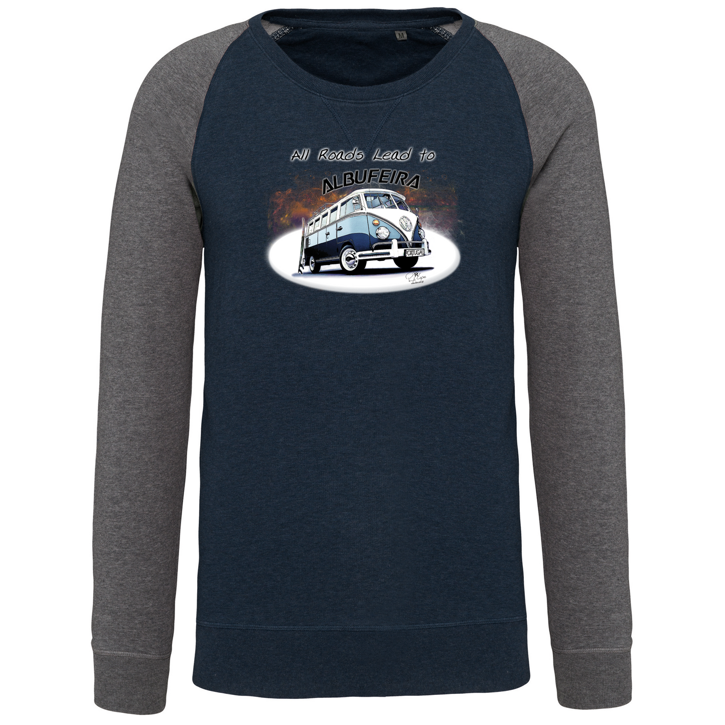 Sweatshirt Bicolor sem capuz All Roads Lead to Albufeira