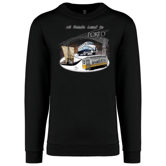 Sweatshirt Kariban sem Capuz All Roads Lead to Porto