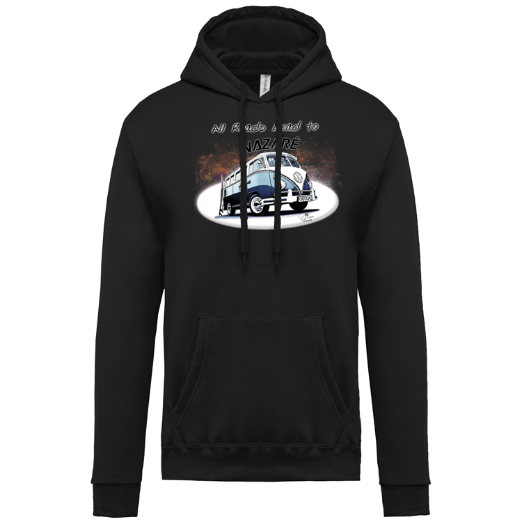Sweatshirt Kariban com Capuz All Roads Lead to Nazaré