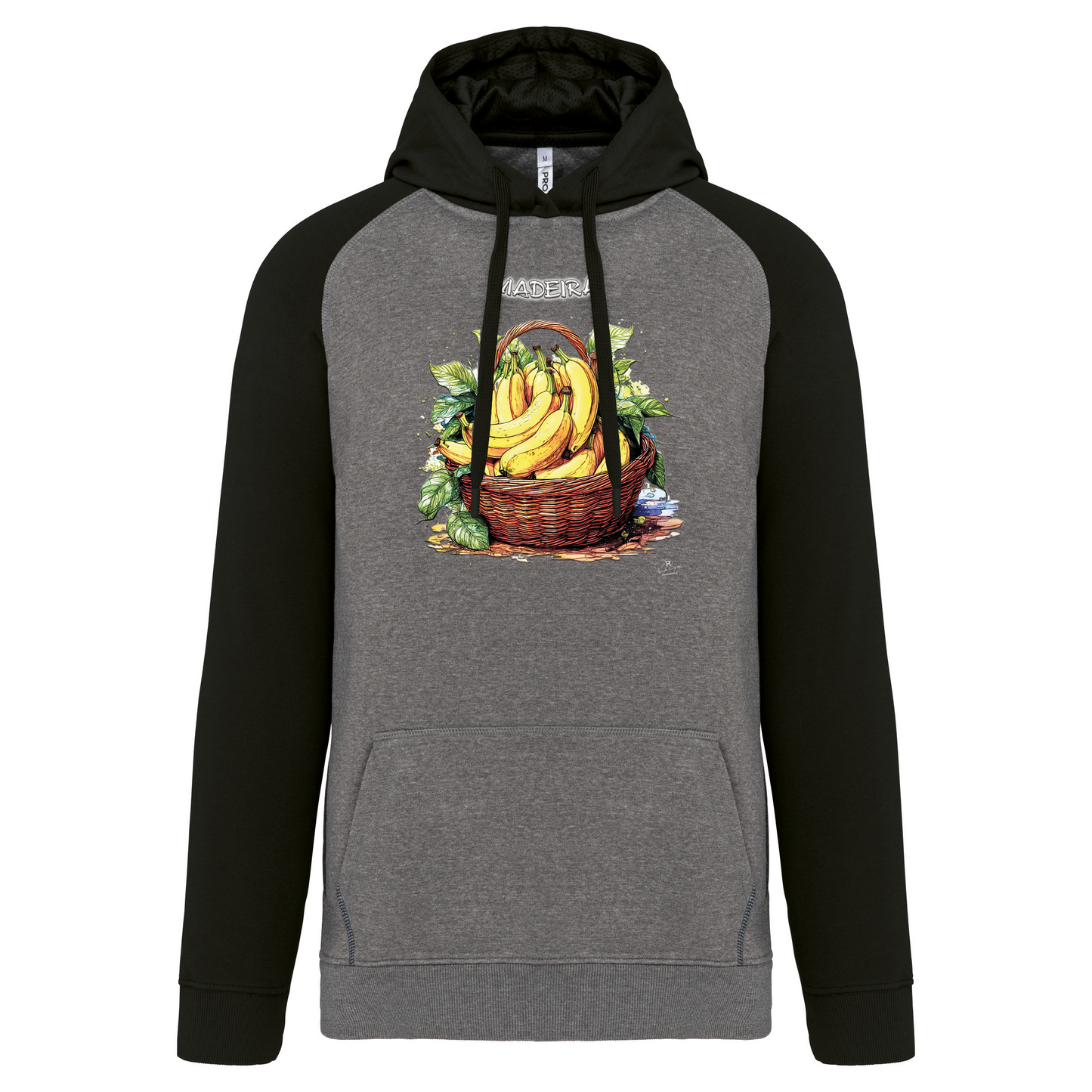 Sweatshirt Bicolor com capuz Cesto Bananas