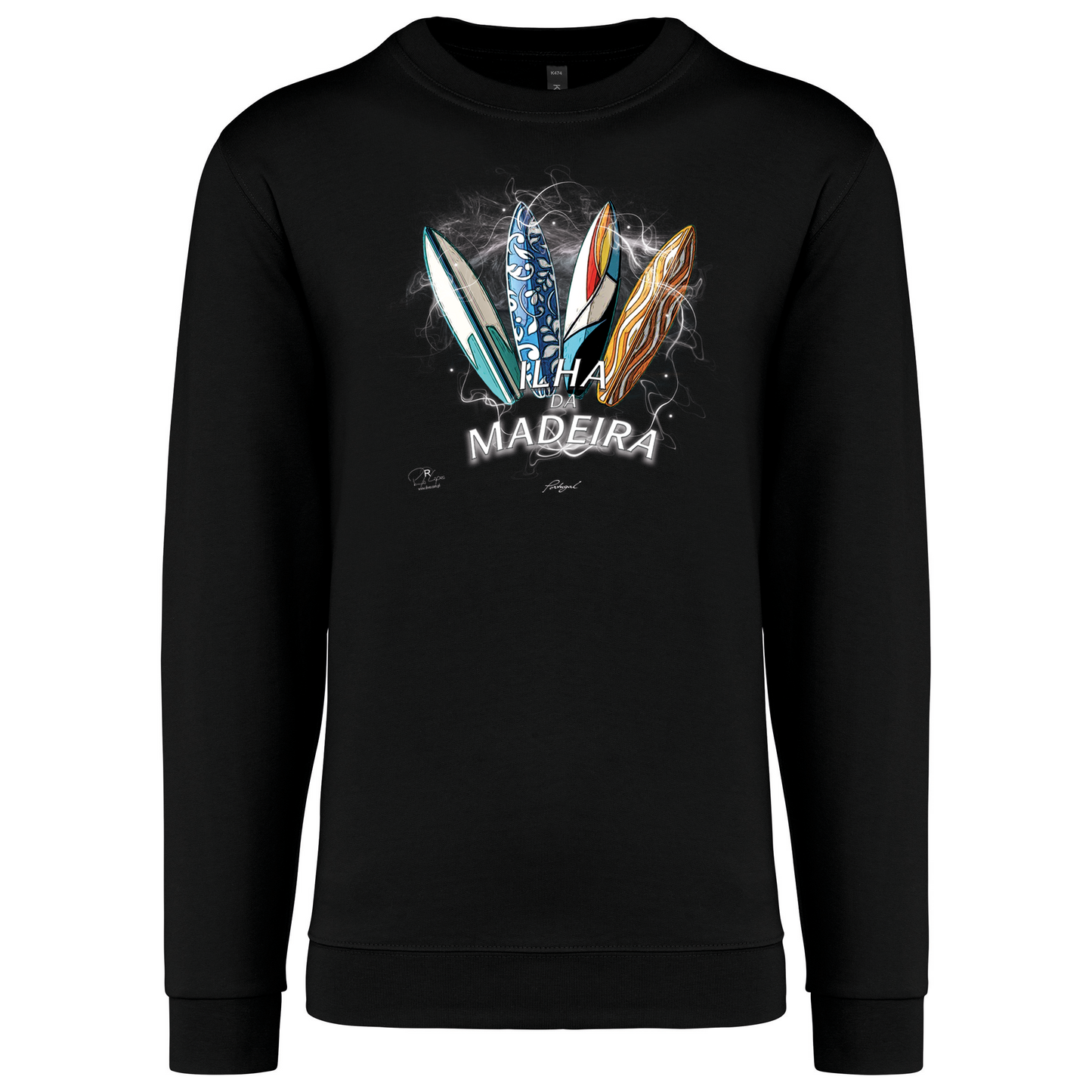 Sweatshirt Kariban sem Capuz Surfboards Ilha da Madeira