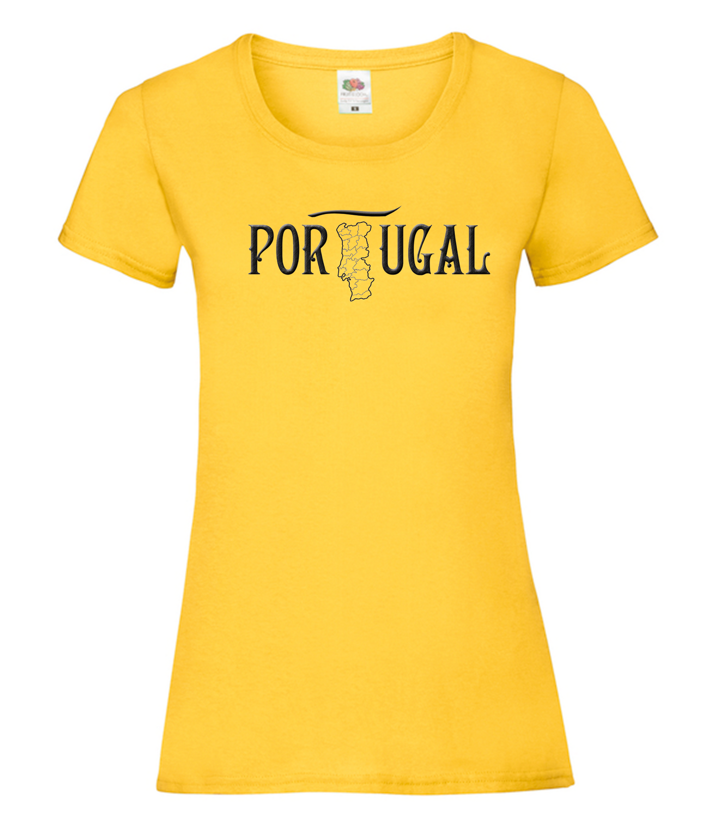 T-shirt Senhora Mapa de Portugal