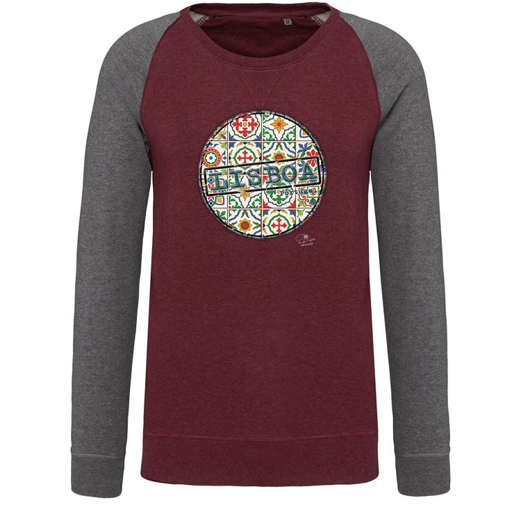 Sweatshirt Bicolor sem capuz Pin Lisboa