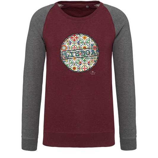 Sweatshirt Bicolor sem capuz Pin Lisboa