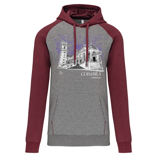 Sweatshirt Bicolor com capuz Universidade Coimbra