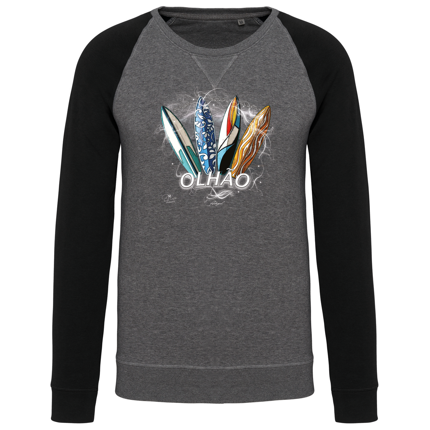 Sweatshirt Bicolor sem capuz Surfboards Olhão