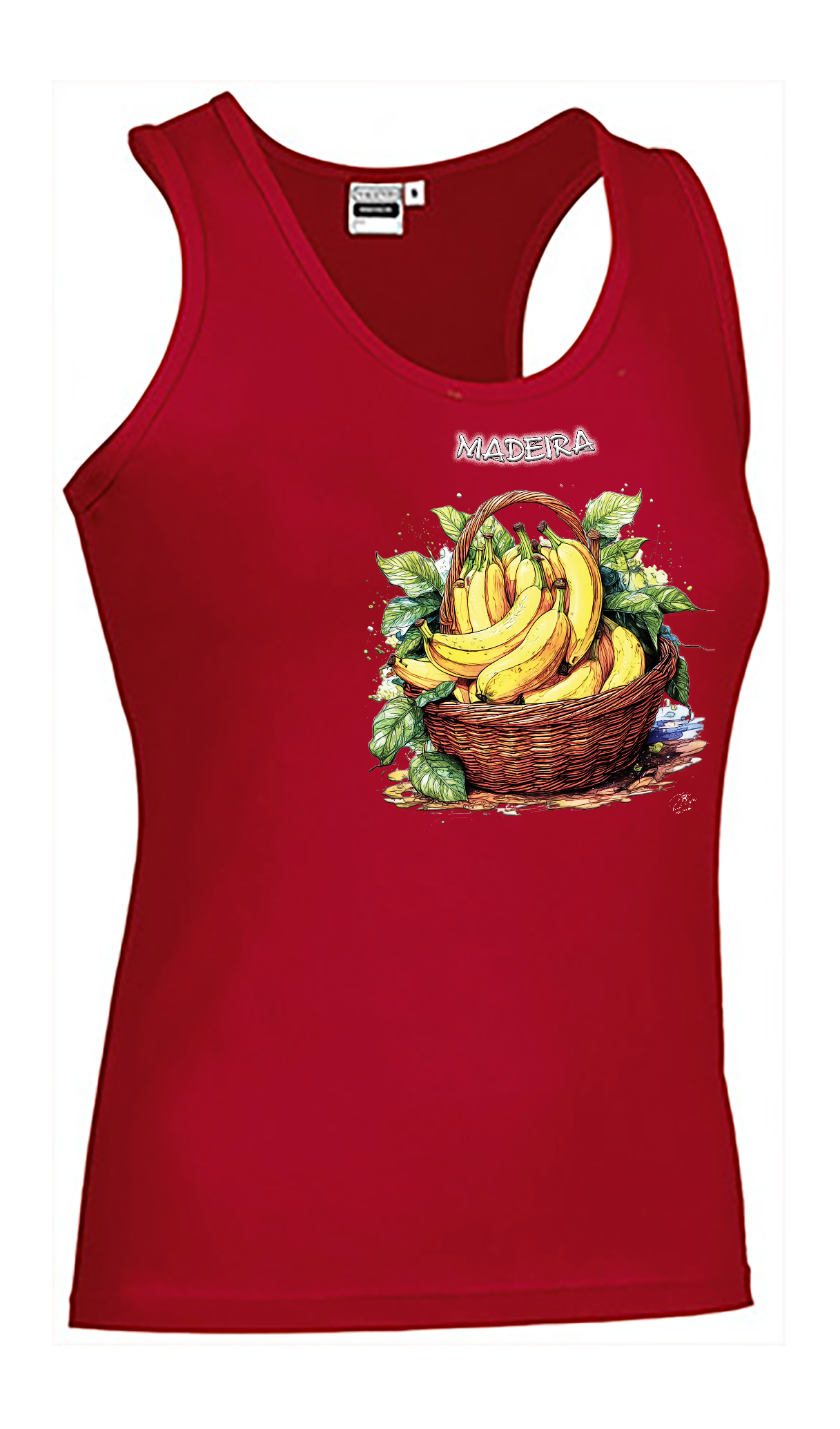 T-shirt Alças Senhora Cesto Bananas