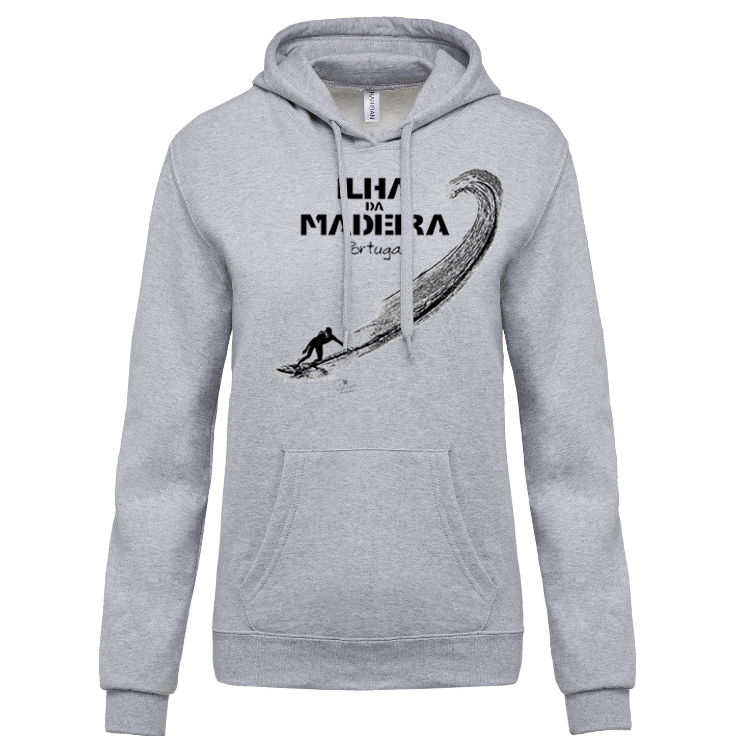 Sweatshirt Kariban com Capuz Surf Ilha da Madeira