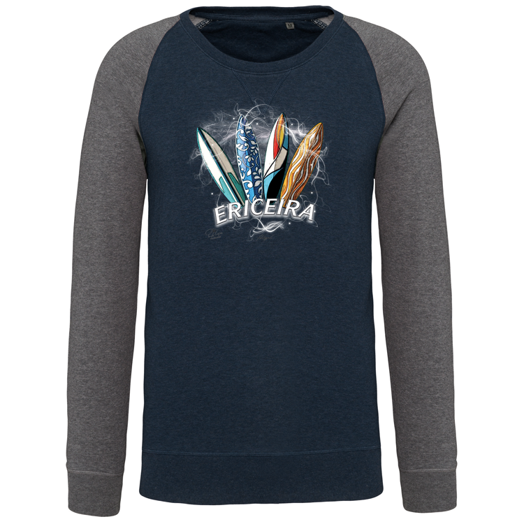 Sweatshirt Bicolor sem capuz Surfboards Ericeira