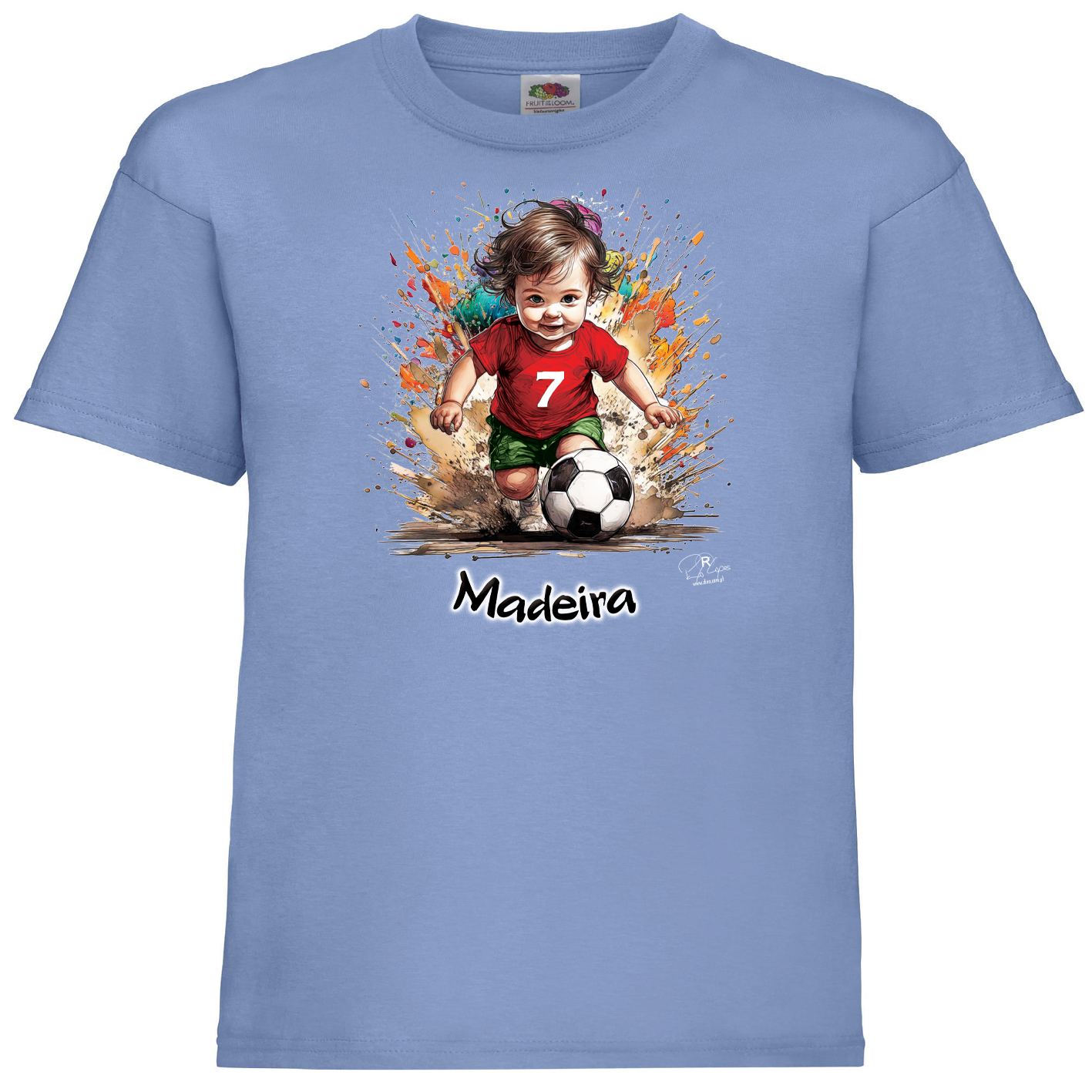 T-shirt Fruit of the Loom Kids 7 Madeira