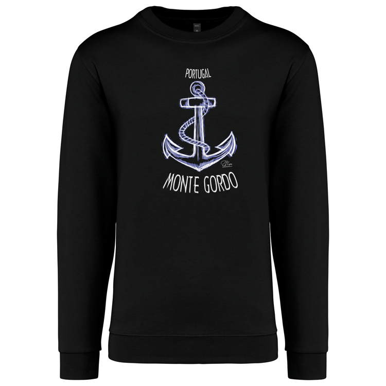 Sweatshirt Kariban sem Capuz Âncora Monte Gordo
