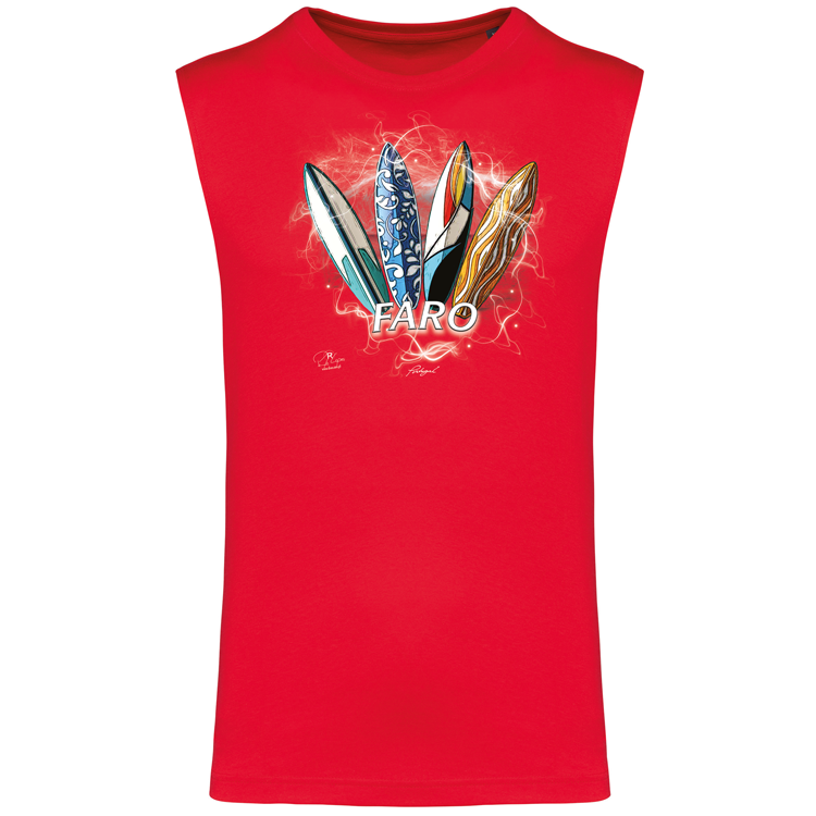 T-shirt Alças Surfboards Faro