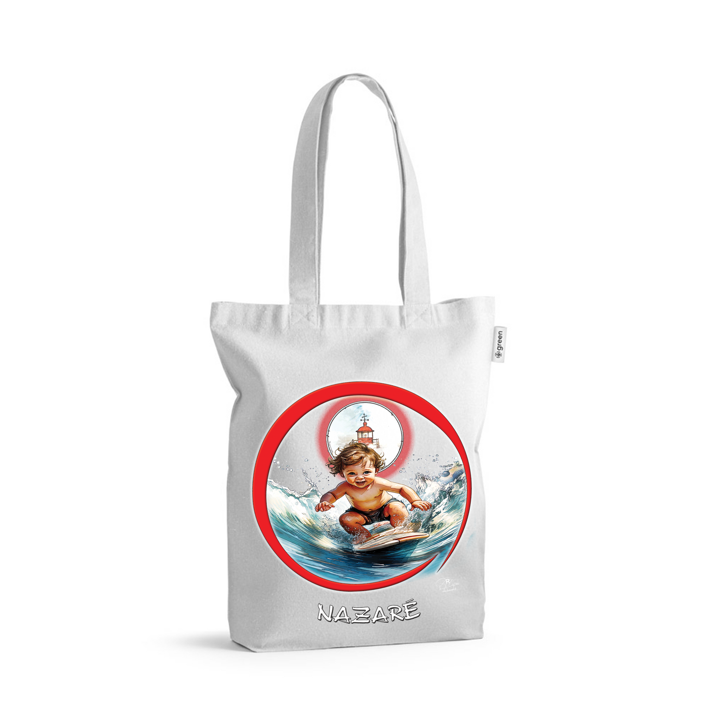 Sacos de Algodão Ecológico 220g Baby Surfer Nazaré