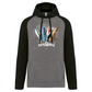 Sweatshirt Bicolor com capuz Surfboards Ilha da Madeira