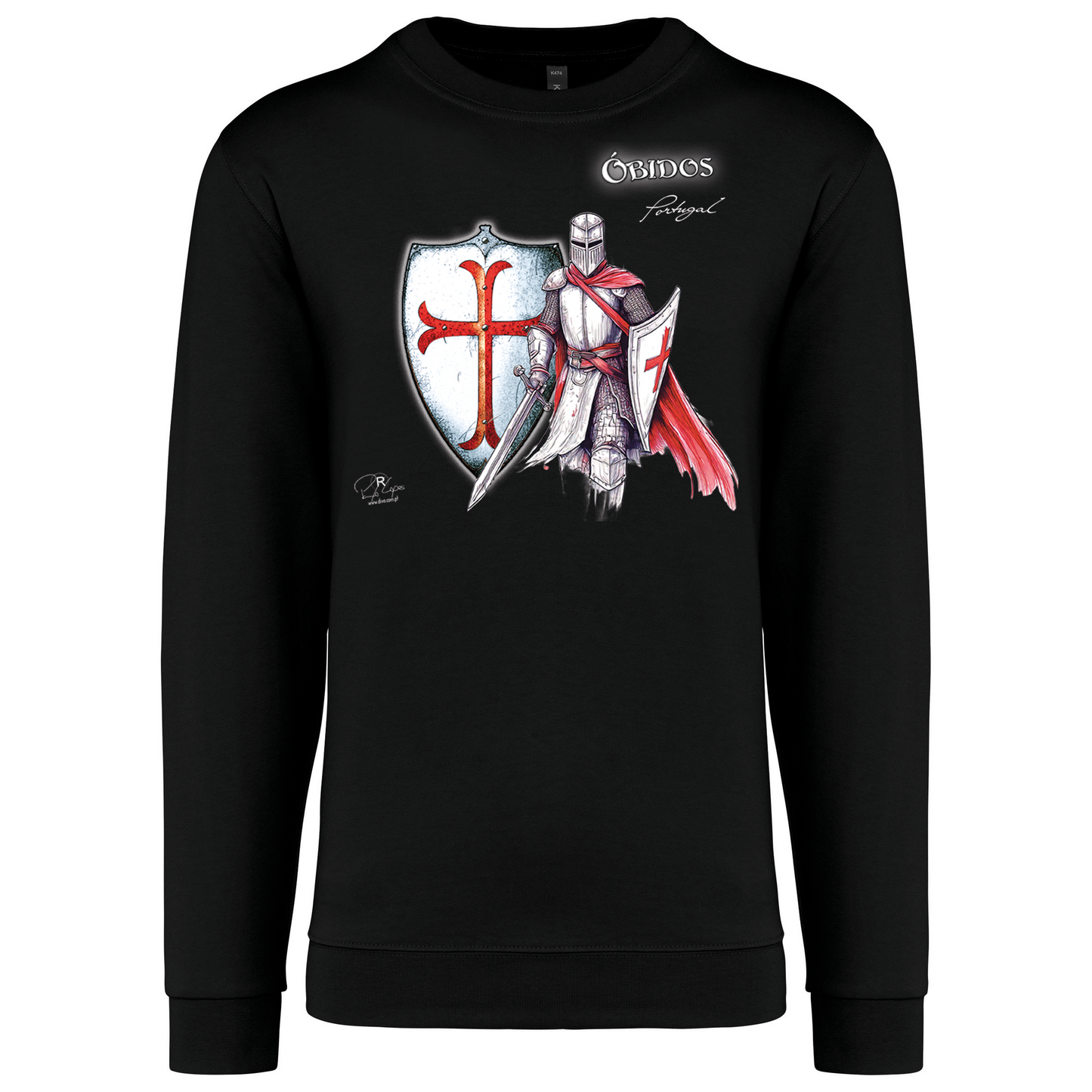 Sweatshirt Kariban sem Capuz Templário Óbidos