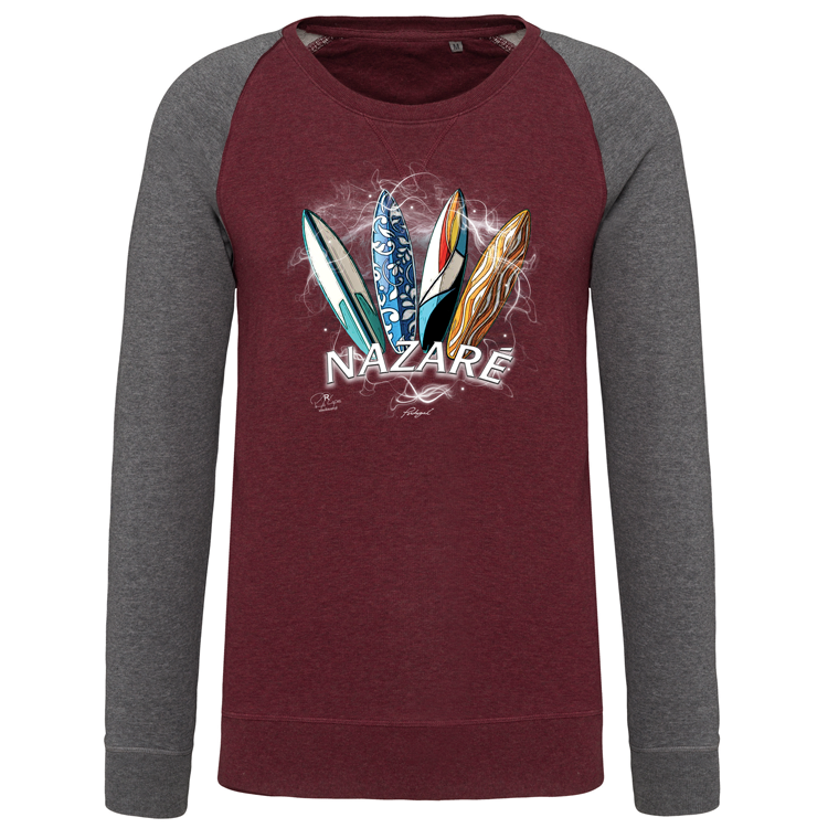 Sweatshirt sem capuz Surfboards Nazaré