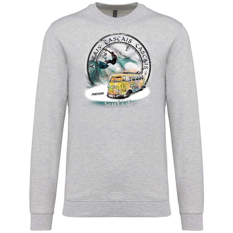 Sweatshirt Kariban sem Capuz Surf Life Cascais